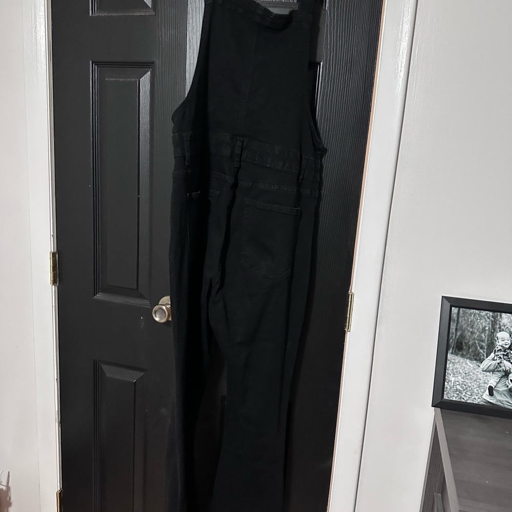 Black overalls